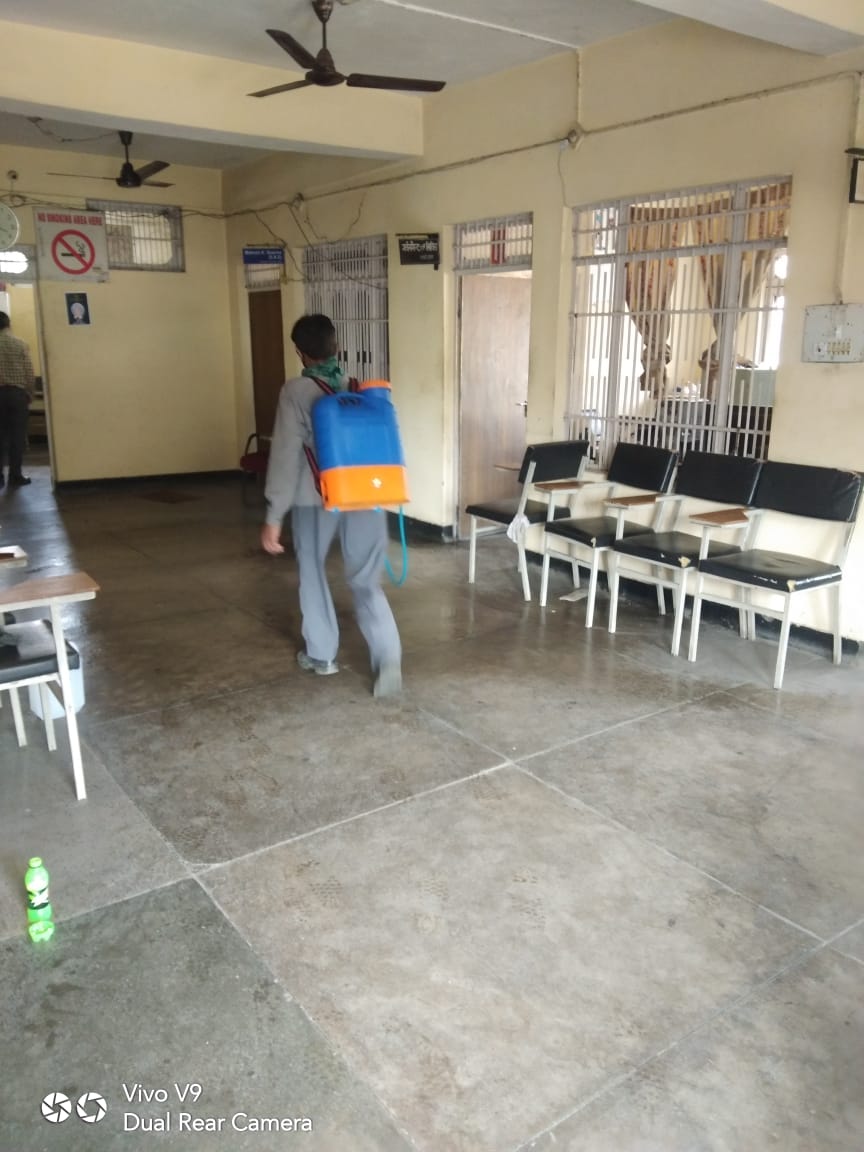 Sanitization of Camp Office Barmana - Pandemic COVID-19